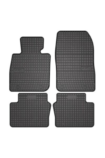 Mammoth Set 4 covorase auto cauciuc BASIC, Fata/Spate, negru, potrivit MAZDA ...