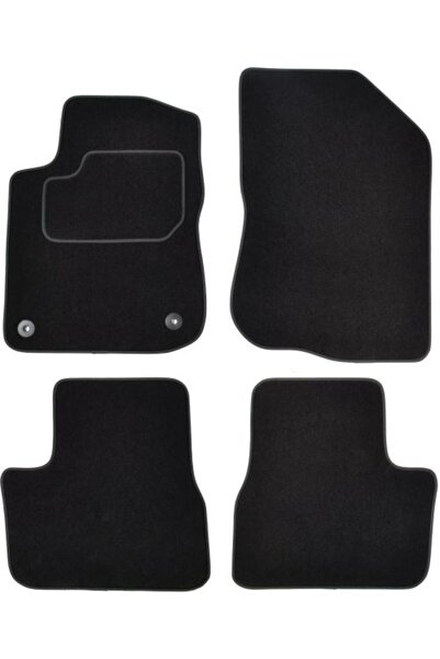 Mammoth Set covorase 4 buc, fata/spate, velur negru, potrivit PEUGEOT 208 I 0...