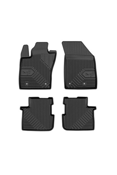 Mammoth Set covorase auto TPE 4 buc No. 77, Fata/Spate, negru, potrivit FIAT ...