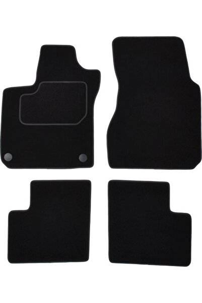 Mammoth Set covorase 4 buc, fata/spate, velur negru, potrivit RENAULT TWINGO ...