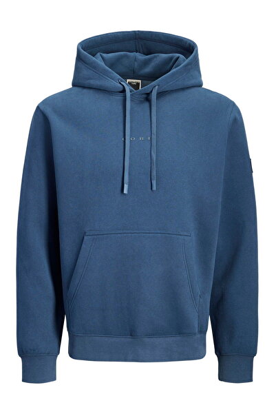 Jack & Jones Men's Minimal Printed Hooded Sweatshirt - Point