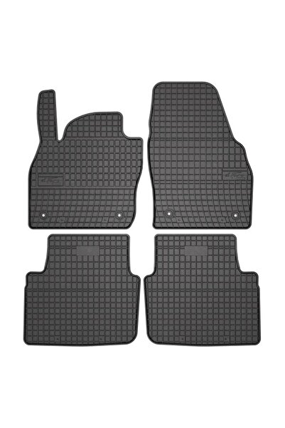 Mammoth Set 4 covorase auto cauciuc BASIC, Fata/Spate, negru, potrivit SKODA ...