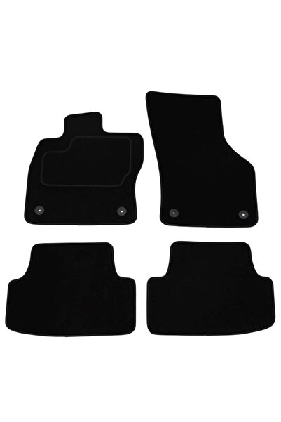 Mammoth Set covorase 4 buc, fata/spate, velur negru, potrivit VW GOLF VIII 07.19-, Break / Hatchback