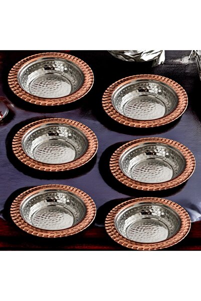 BARITCIOGLU مجموعة من 6 أواني تقديم الإفطار من النحاس