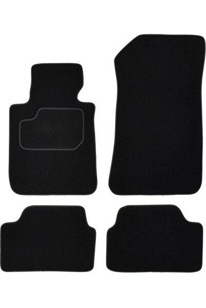 Mammoth Set covorase 4 buc, fata/spate, velur negru, potrivit BMW 1 (E87) 06.04-06.11, Sedan