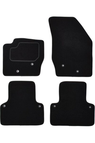 Mammoth Set covorase 4 buc, fata/spate, velur negru, potrivit VOLVO XC90 I 10...