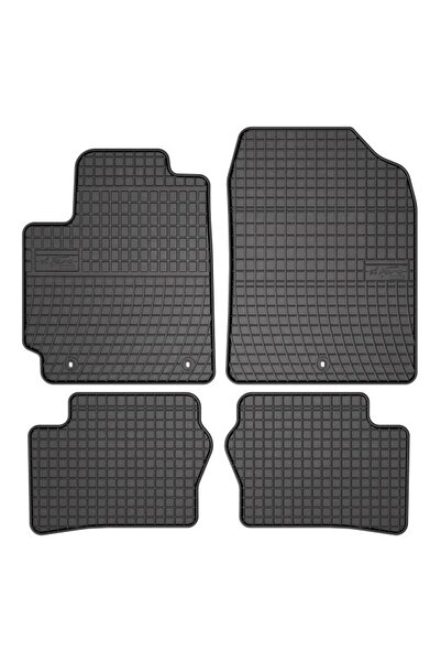 Mammoth Set 4 covorase auto cauciuc BASIC, Fata/Spate, negru, potrivit KIA PI...