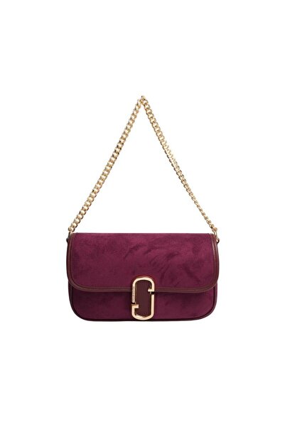 Silver Polo Silver & Polo Sp1171 Women's Shoulder Bag Suede Burgundy