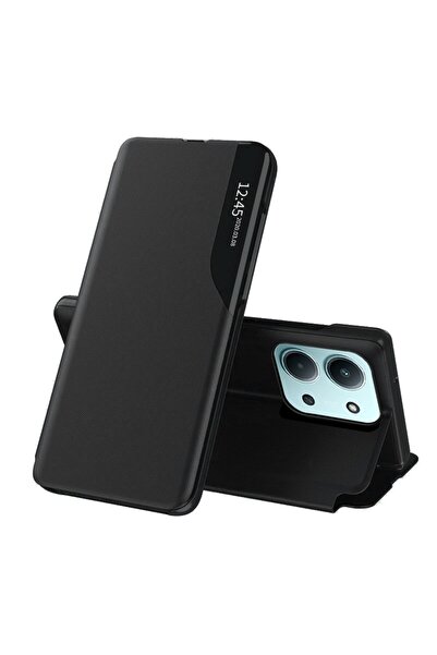 SKYDDAR INNOVATION Husă pentru Xiaomi Redmi 15C 4G / Poco C85 4G / Redmi 15C 5G, eFold, tip carte, set stickere, neagră