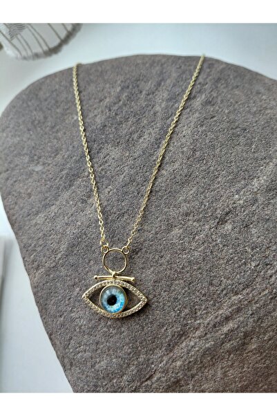 lavante butik kendini özel hisset قلادة على شكل عين من حجر الزركون