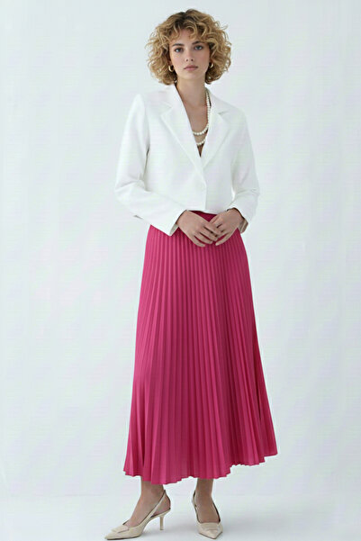 benguen Pleated Skirt 4560 Fuchsia