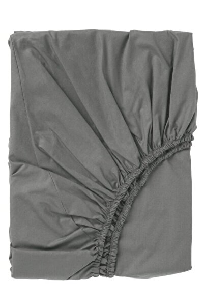 undefined ملاءة سرير ملائمة، رمادي، 200×200 سم