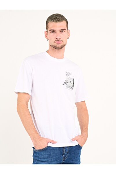 KVL by KENVELO Tricou barbat cu maneca scurta si imprimeu