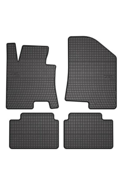 Mammoth Set 4 covorase auto cauciuc BASIC, Fata/Spate, negru, potrivit HYUNDA...
