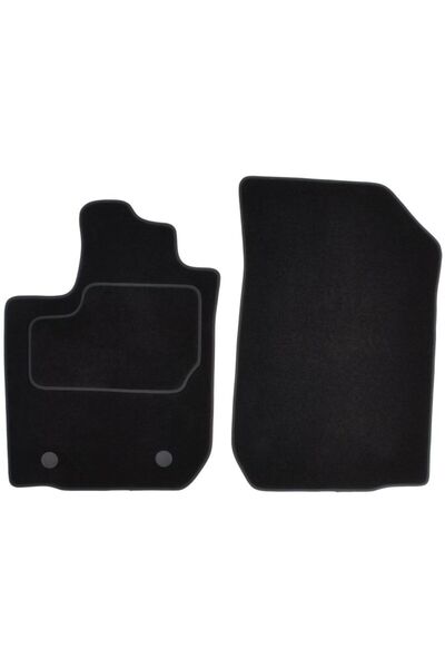 Mammoth Set covorase auto velur 2 buc, Fata, negru, potrivit DACIA LOGAN 03.08-, Pick-up, [1 rind de locuri]