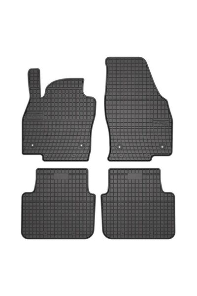 Mammoth Set 4 covorase auto cauciuc BASIC, Fata/Spate, negru, potrivit SKODA ...