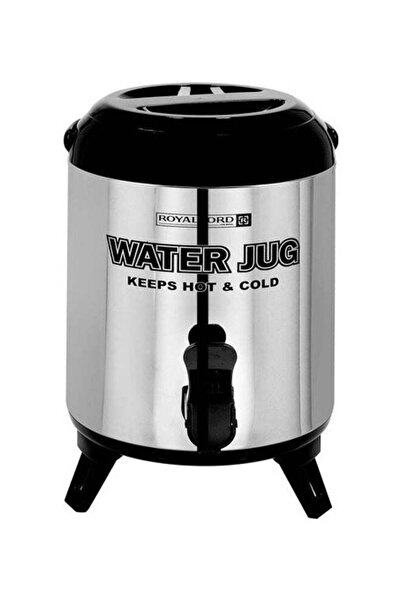 ROYALFORD Double Wall Thermos Flask Silver/Black 2.8Liters