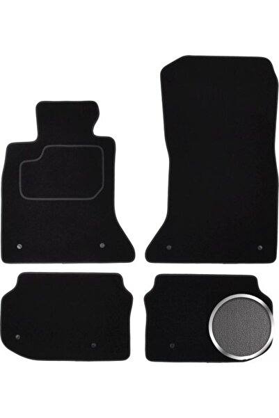 Mammoth Set covorase 4 buc, fata/spate, velur culoare gri, potrivit BMW 5 (F1...