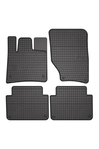 Mammoth Set 4 covorase auto cauciuc BASIC, Fata/Spate, negru, potrivit AUDI Q...
