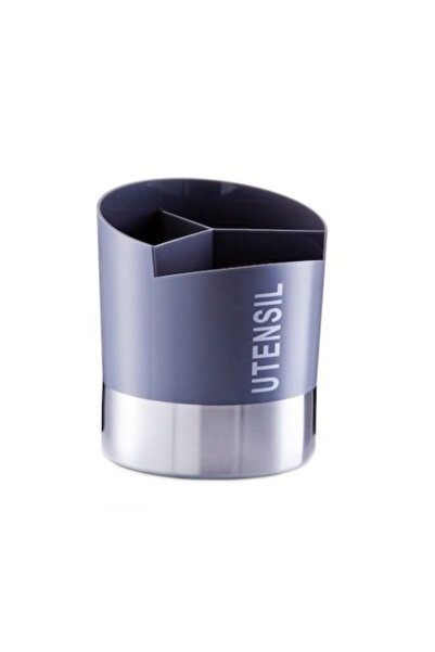 zeller θήκη για μαχαιροπίρουνα, πλαστική, 14x17 cm, μπλε/ασημί