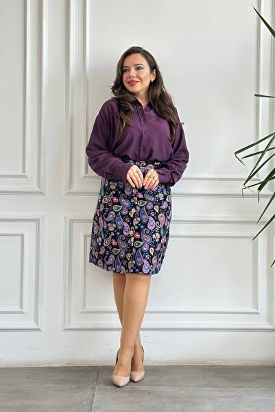 Yağmur Butik Düz Modal Gömlek