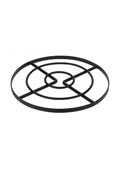 Excellent Houseware βάση για γλάστρες, μεταλλική, 23 εκ., μαύρη