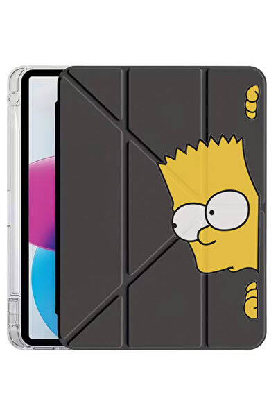 Cekuonline Apple iPad Air 11 2025 M3 Kılıf Desenli Uyku Modlu Kalem Bölmeli S...