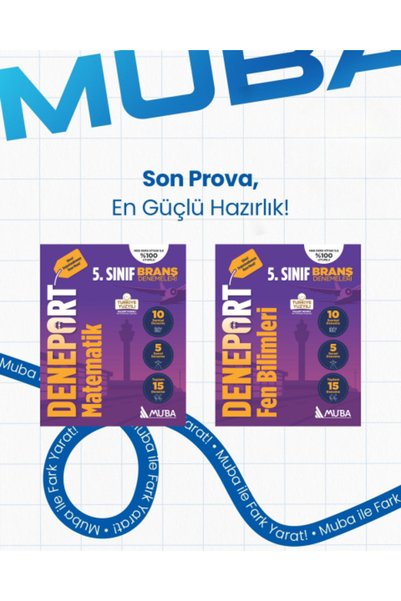 Muba Yayınları 5. Sınıf Matematik ve Fen Bilimleri Deneport Set