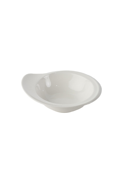 SQUALO زبدية بورسلان دائرية – لون أبيض – عمق مناسب للتقديم