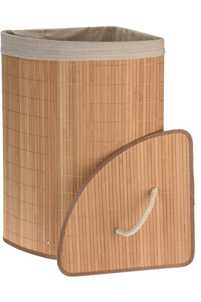 Excellent Houseware laundry basket, bamboo, 35x35x60 cm, brown