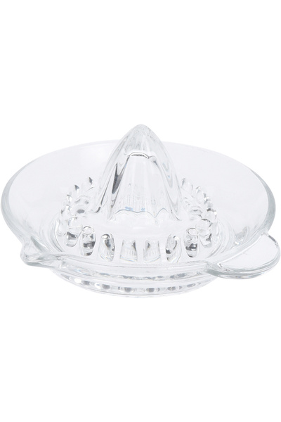Excellent Houseware manual citrus juicer, glass, 12x3 cm, transparent