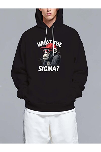 MIXSNOW سويت شيرت بغطاء رأس مطبوع قصة فضفاضة - نمط كاجوال عصري - هودي مريح بر...