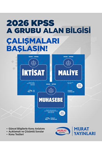 Murat Yayınları Kpss A grubu İktisat - Maliye ve Muhasebe Konu Anlatımlı set .