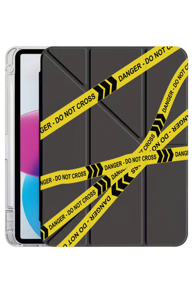 Cekuonline Apple iPad Air 11 2025 M3 Kılıf Desenli Uyku Modlu Kalem Bölmeli S...