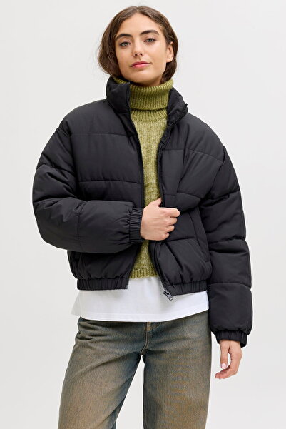 Jack & Jones Women's Mock Neck Puffer Coat - Tracy