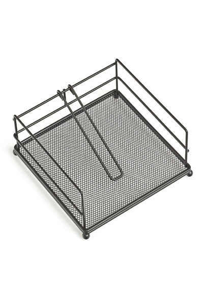 zeller suport pentru șervețele, metal, 17,3x17,3x9 cm, negru