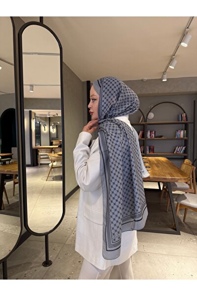 Emproyal Pamuk Şal – Kare Desenli, Dört Mevsim, Hafif ve Şık