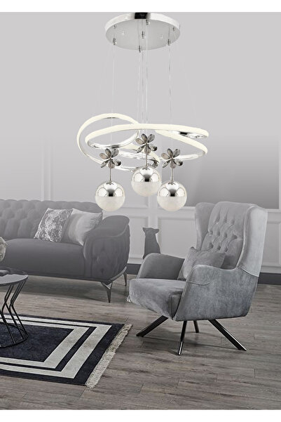 Alvina Aydınlatma Bella Ledli Lüx 3 Toplu Avize