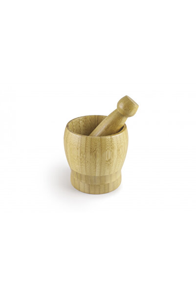 iBiLi Mortar with pestle Ibili-Salades, bamboo, 10x11 cm, brown