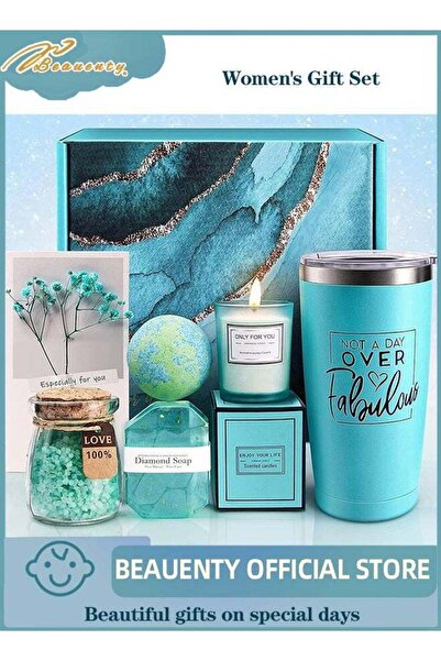 Beauenty هدايا عيد ميلاد للنساء، مجموعة سلة هدايا سبا للاسترخاء