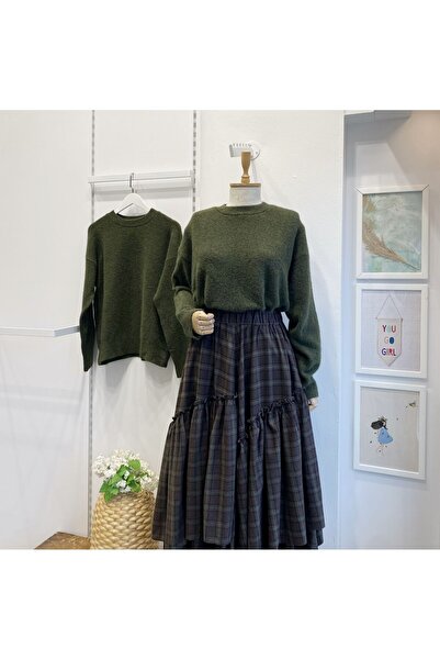 Faya Boutique Haki Yeşili Soline Kazak