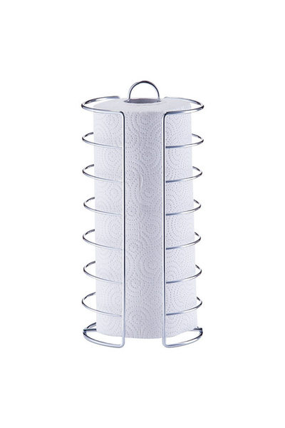 zeller Suport pentru role de prosoape de bucătărie, metal, 14,5x30 cm, argintiu