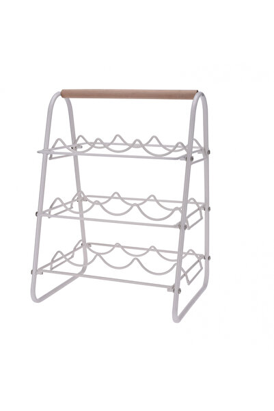 Koopman Colecția Home&Styling, suport pentru 9 sticle de vin, metalic, 33x29x...