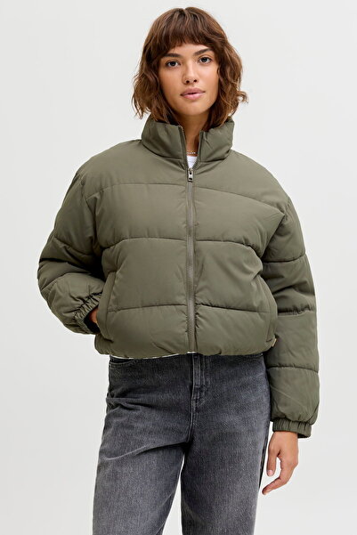 Jack & Jones Women's Mock Neck Puffer Coat - Tracy