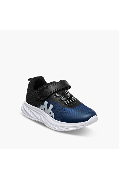 Kappa Unisex Logo Print Hook and Loop Sports Shoes
