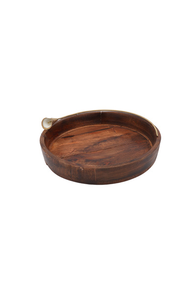 SQUALO طبق تقديم خشبي – متعدد الاستخدام – للضيافة والديكور