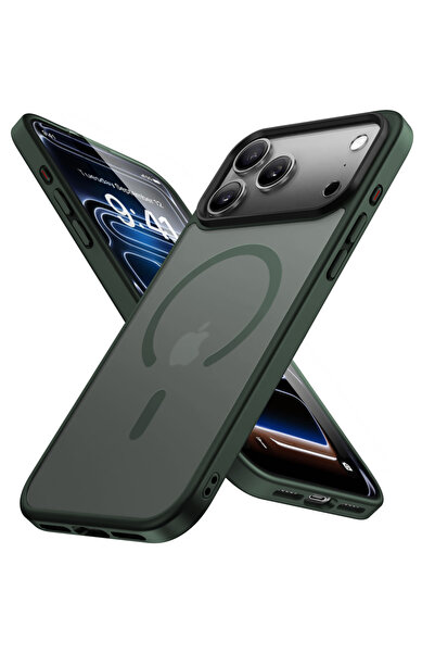 Casey Studios Husa Magsafe iPhone 17 Pro Max, Incarcare Wireless, Margini Rid...