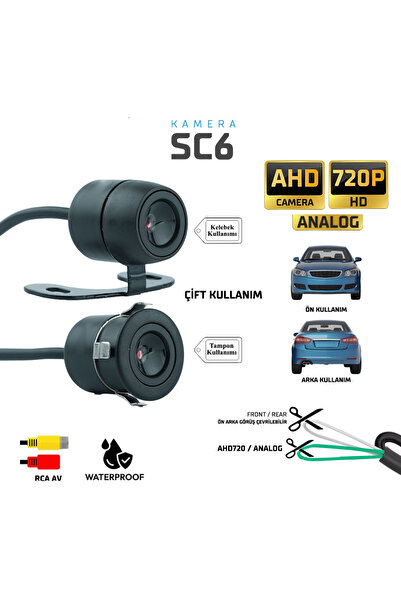 SIEGEN Sentinel SC6 Araç Ön/Arka Görüş Kamerası – Çift Montaj Seçenekli (Kele...