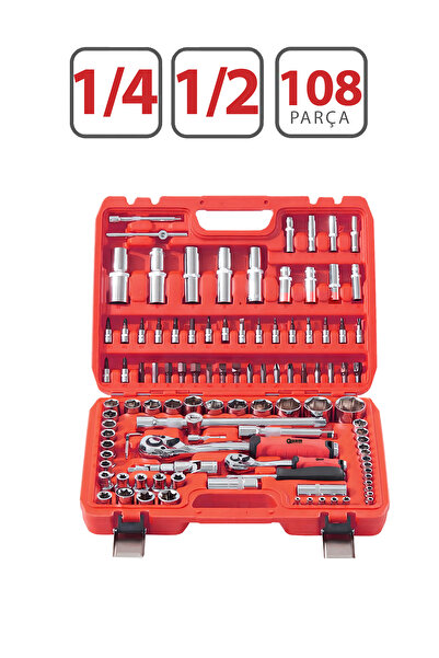 ARM TİTAN 1/2 1/4 108 PARÇA LOKMA SETİ