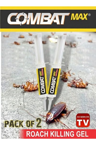 COMBAT Max Gel 10g - Targeted Roach Killing Solution Pack of 2